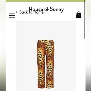 House of Sunny - BOLAN JESSIE tiger print jeans